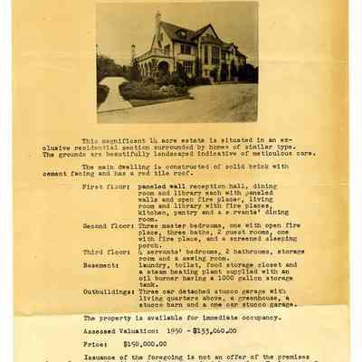 Hencken Residence North Street Ad