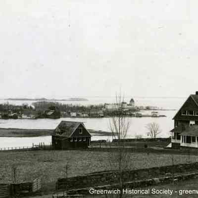 Panorama of Greenwich Harbor from Belle Haven