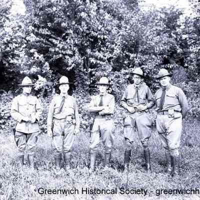 World War I Soldiers Posing in Uniform