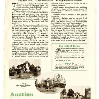 Liquidation Auction Greenwich Gardens Back
