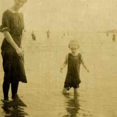 Woman and Child at the Beach