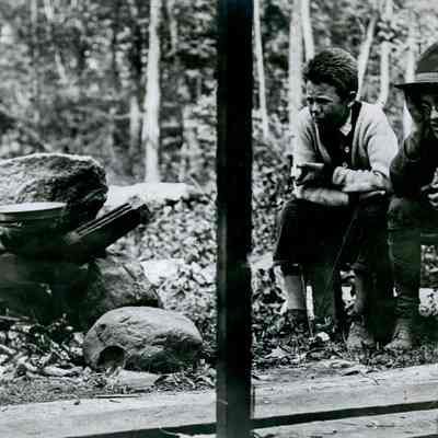 Mealtime at Seton's Camp