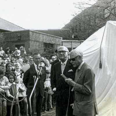 Duke of Windsor at an Electrolux Statue Unveiling Ceremony