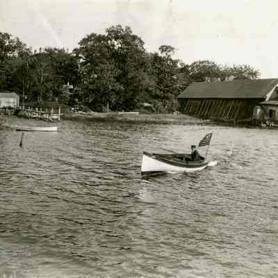 Clarence Webb in Boat