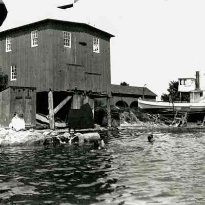 Swimming in Cos Cob Harbor