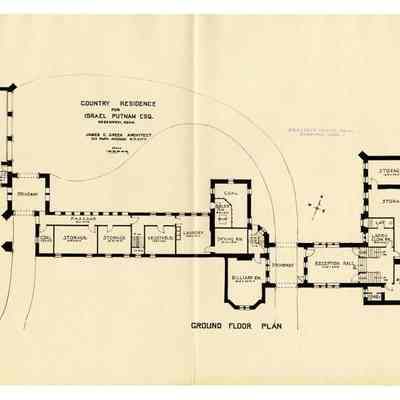 Israel Putnam Residence Hemlock Drive Plan 1