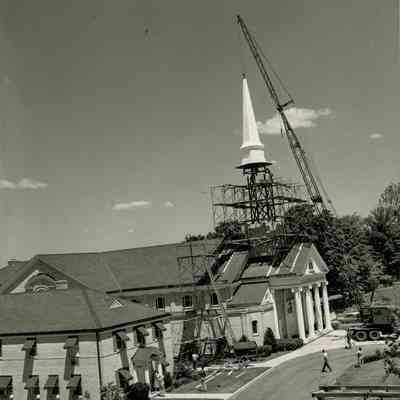 St. Catherine of Siena Steeple Construction
