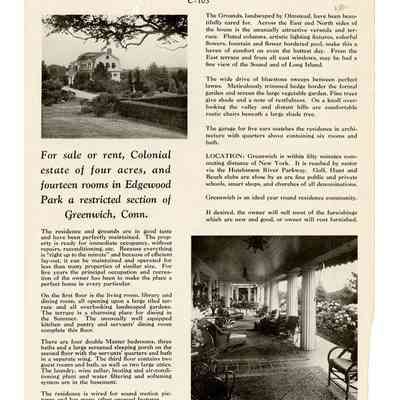 Lillibridge Estate Edgewood Drive Ad