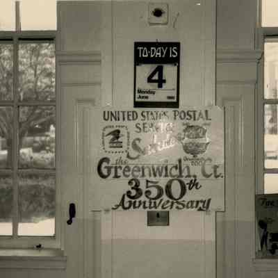Greenwich 350th Post Office Sign