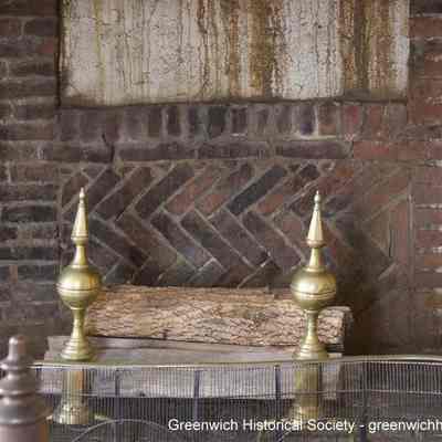 Detail of Brickwork in Fireplace of Best Bedroom in Bush-Holley House