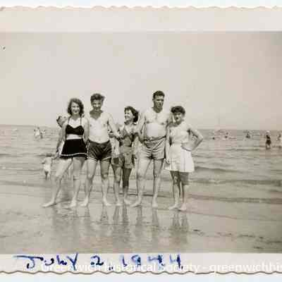 Day at Tod's Point Beach with friends from Electrolux A