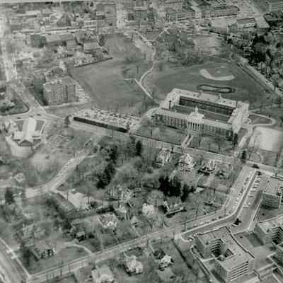 Aerial View of Old Greenwich High School Building (Cooke)