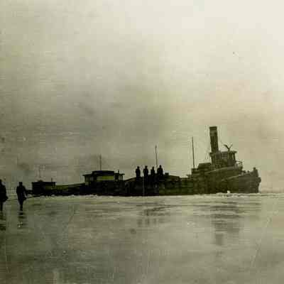 Tug Boats Breaking Ice A