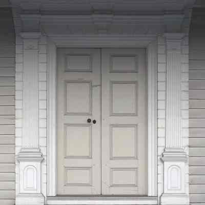 Detail of Bush-Holley House Front Entrance