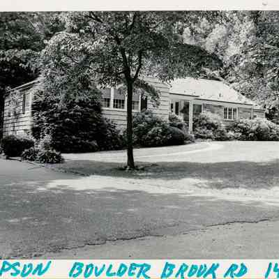 Thompson House Boulder Brook Road