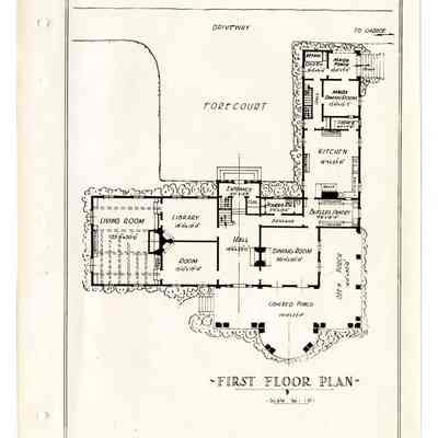 Curtiss Residence Report Lake Avenue Plan 1