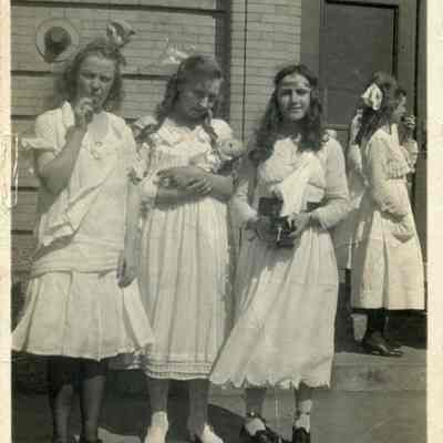 Mabel Burke with Friends
