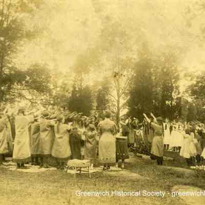 Camp Fire Girls in Ceremony at Arcadia