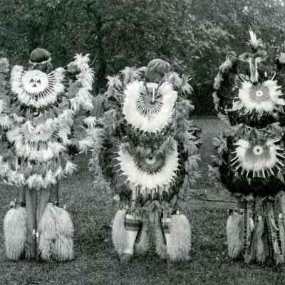 Men in Costume as Native Americans B