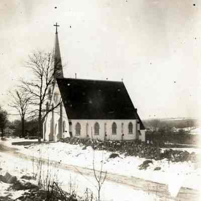 Calvary Episcopal Church Steeple in Winter