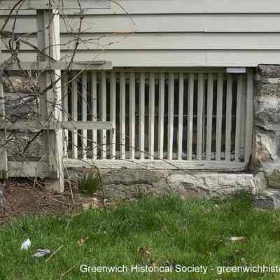Detail of Bush Holley House South Basement Window Grille
