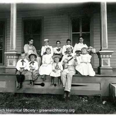 Family on Porch