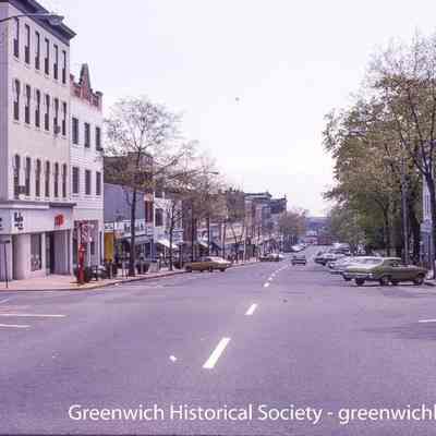 Greenwich Avenue and Lewis Street looking south