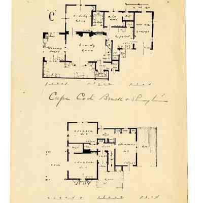 Cape Cod Cottage House C Buxton Lane Plan
