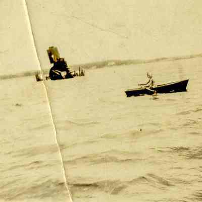Wesley Jr. in a Rowboat