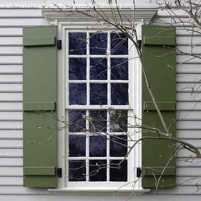 Detail of North Window of Bush-Holley House