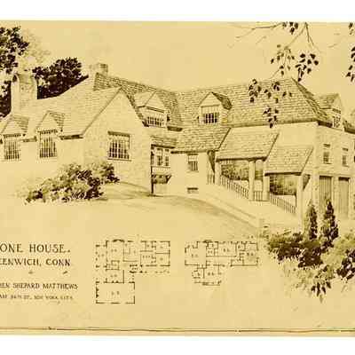 Artist Rendering A Stone House B