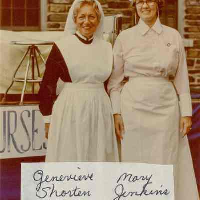 Nursing Alumnae Float C - Genevieve Shorten and Mary Jenkins