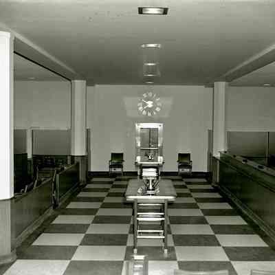 Bank Lobby of the First National Bank