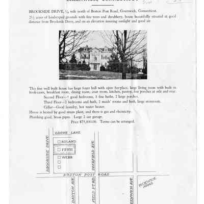 101 Brookside Drive Ad with Map