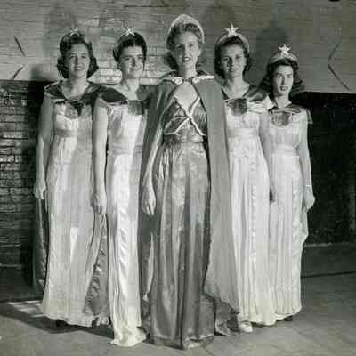 Miss Columbia and Ladies