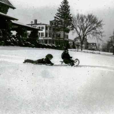 Sledding at Homestead Inn