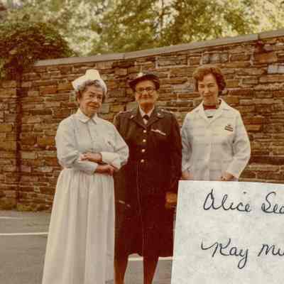 Nursing Alumnae Float E - Alice Seaman and Kay Mulcahy