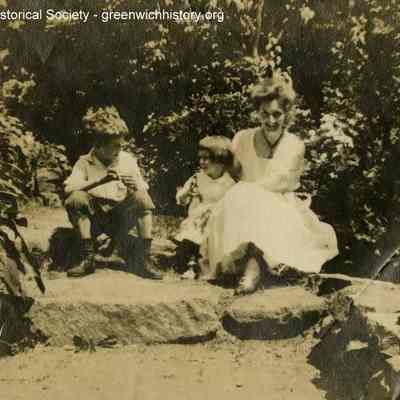 Louise Twachtman with Children