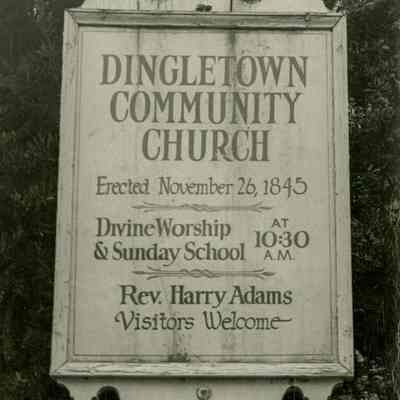 Dingletown Church Sign