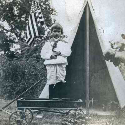 Boy with Flag