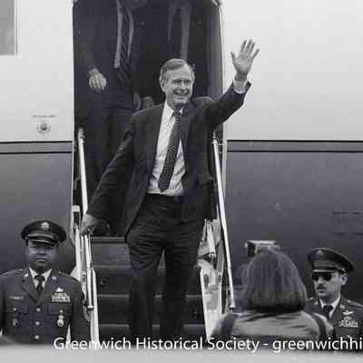 President George H. W. Bush Disembarks