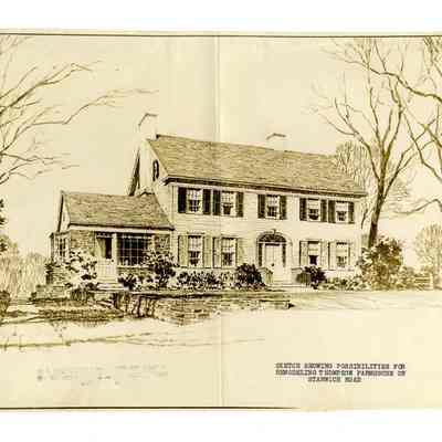 Artist Rendering Possible Remodeling Thompson Farmhouse Stanwich Road