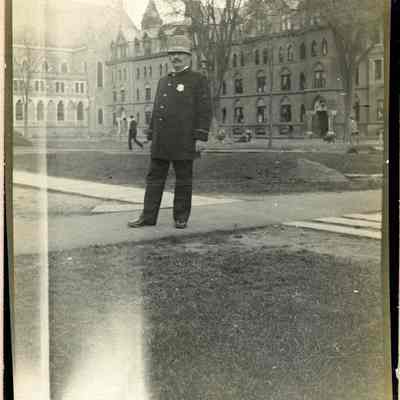 Police Officer on Campus Patrol