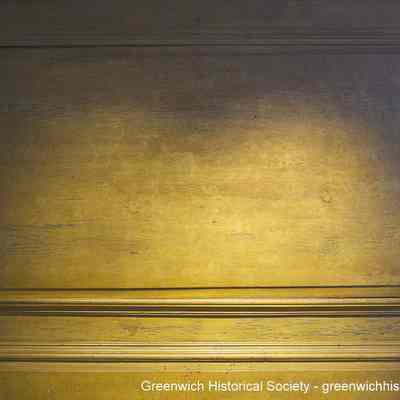 Detail of Panel above Fireplace in Justus Luke and Sally Bush's Bedroom in Bush-Holley House