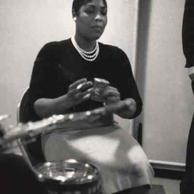 Gloria Lynne, recording studio, NYC