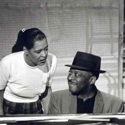 Billie Holiday and Count Basie, “Sound of Jazz” rehearsal, NYC c. 1957 Negative Date: circa 1957