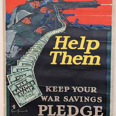 WWI War Savings Stamp Poster