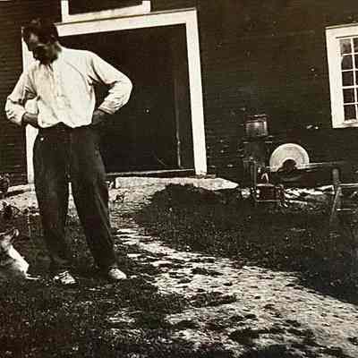 Man Playing With Dog