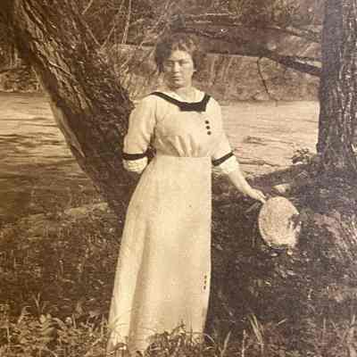 Young Woman By River