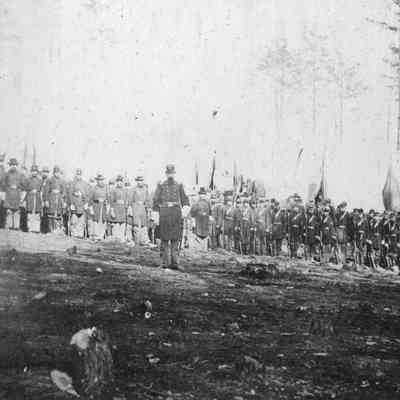 Soldiers at a field encampment 3-0142